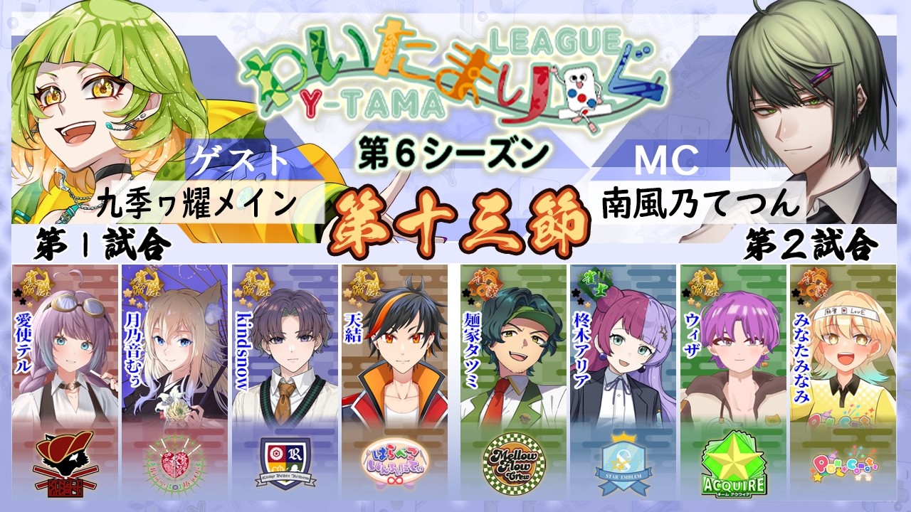 わいたまりーぐ第13節終了！